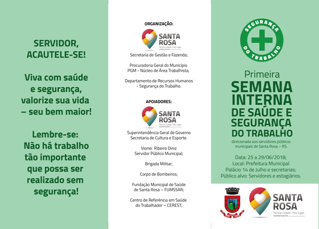 Semana Interna de Prevenção de Acidendes do Trabalho